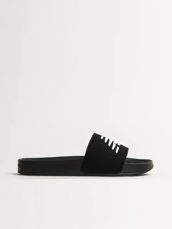 MENS NEW BALANCE THE 200 SLIDE - BLACK/WHITE sold by Boathouse