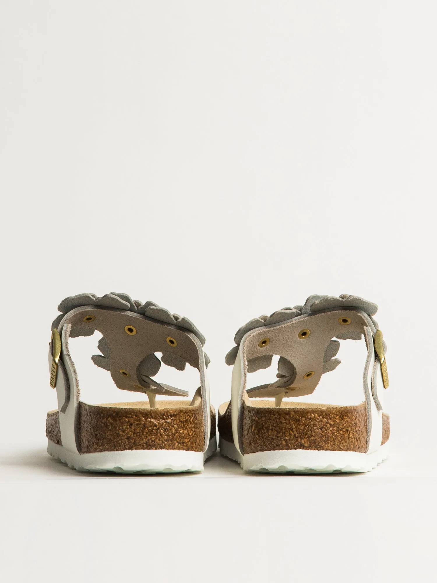 WOMENS BIRKENSTOCK GIZEH FLOWER LEATHER SANDALS - REGULAR - WHITE sold by Boathouse product image thumbnail 4