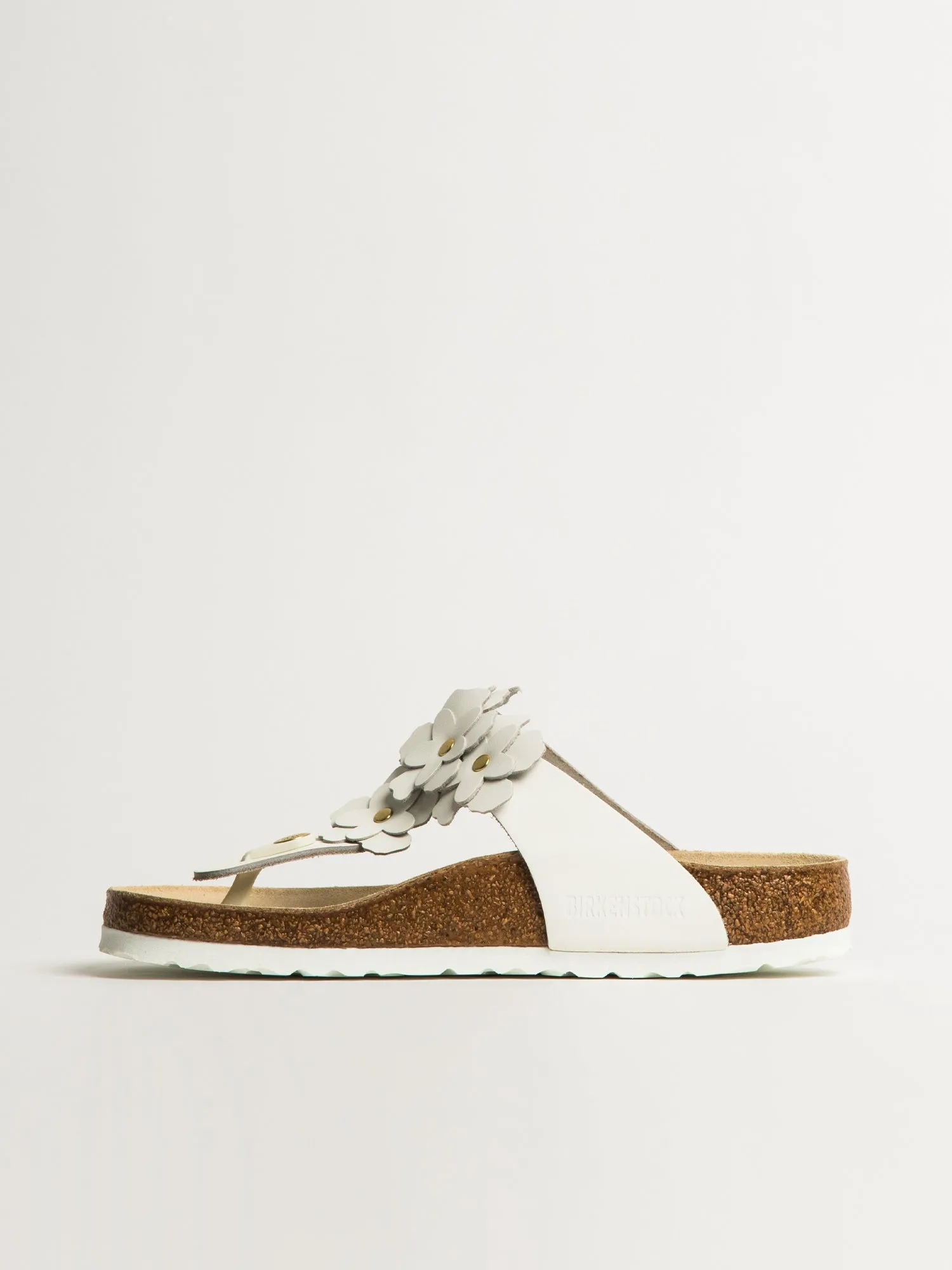 WOMENS BIRKENSTOCK GIZEH FLOWER LEATHER SANDALS - REGULAR - WHITE sold by Boathouse product image thumbnail 3