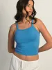 HARLOW GIG TANK TOP - ELECTRIC BLUE sold by Boathouse