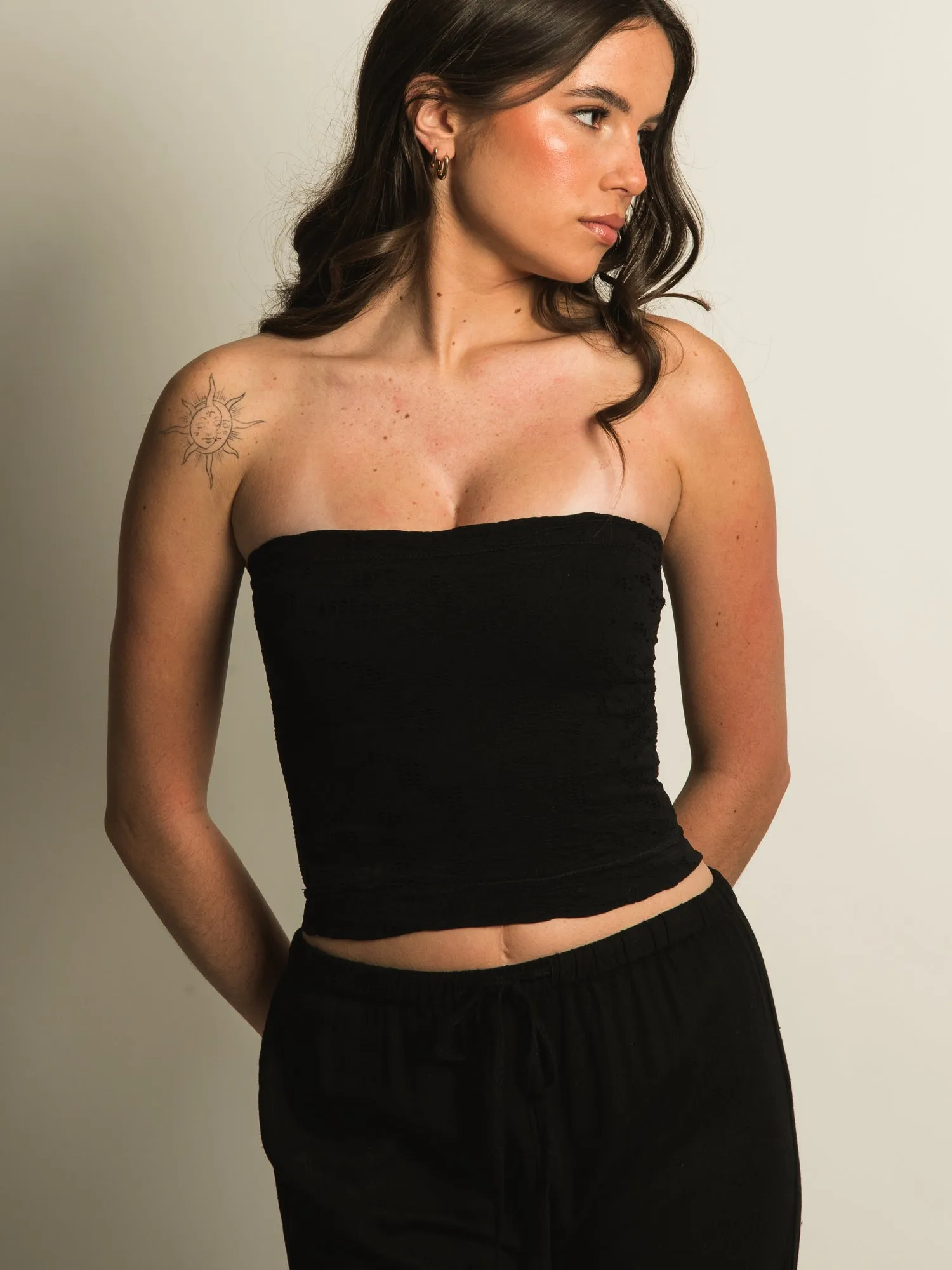 HARLOW SIENNA TUBE TOP - BLACK sold by Boathouse product image thumbnail 3