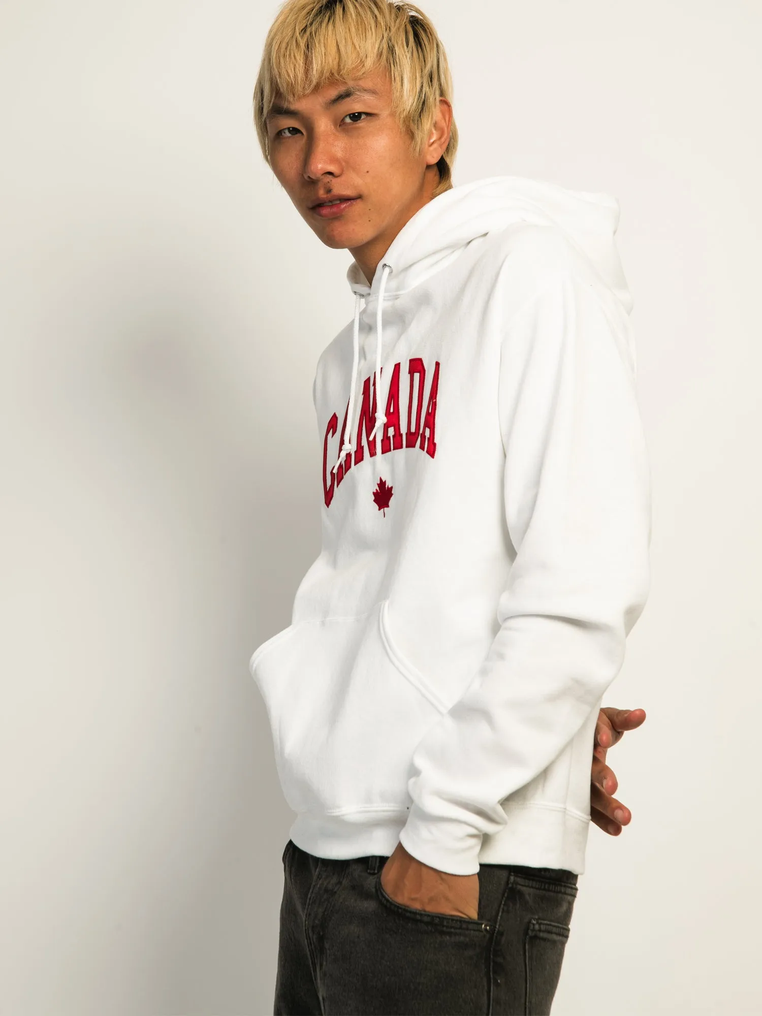 HOTLINE APPAREL CANADA EMBROIDERED HOODIE - WHITE sold by Boathouse product image thumbnail 5