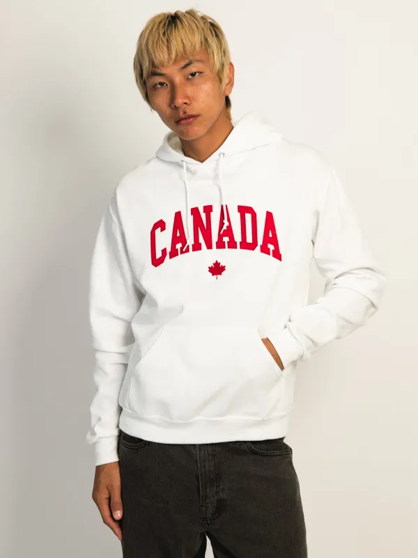 HOTLINE APPAREL CANADA EMBROIDERED HOODIE - WHITE sold by Boathouse