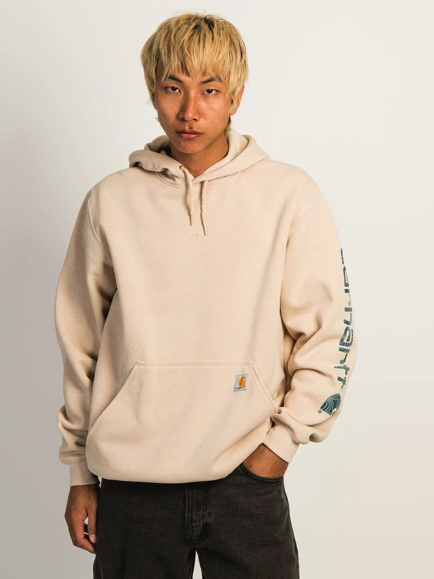 CARHARTT SLEEVE PULLOVER HOODIE - BEACH sold by Boathouse