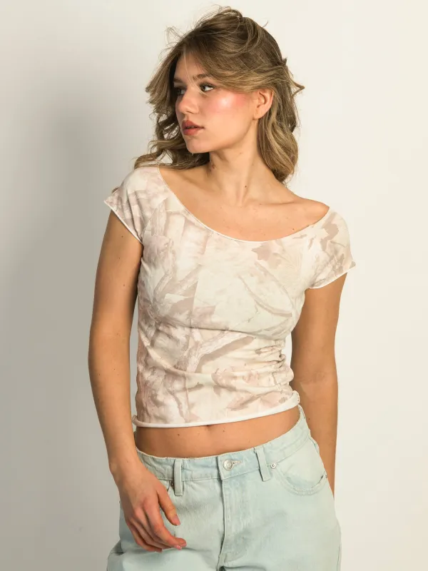 HARLOW CLAIRE TEE - CAMO sold by Boathouse