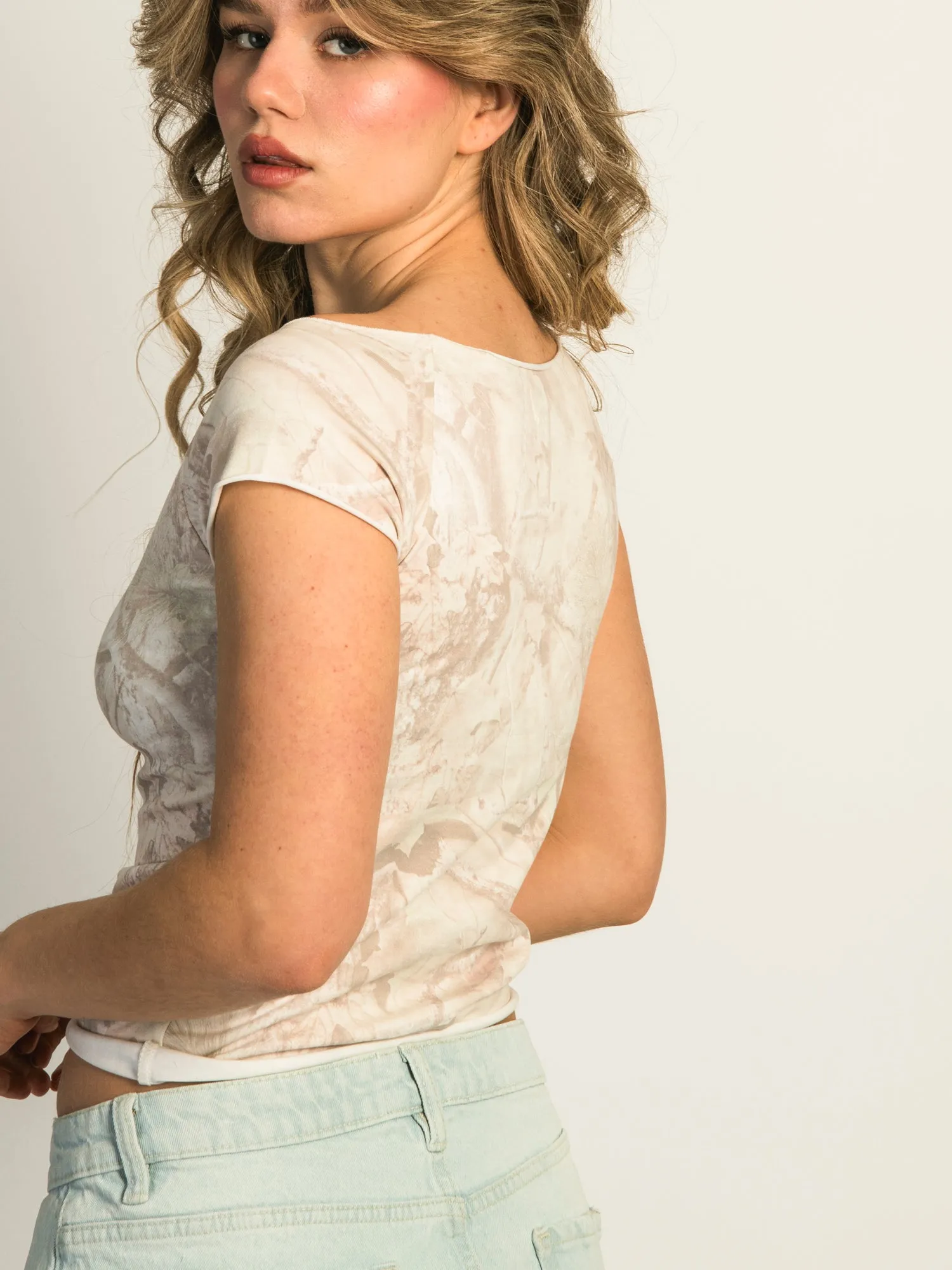 HARLOW CLAIRE TEE - CAMO sold by Boathouse product image thumbnail 5