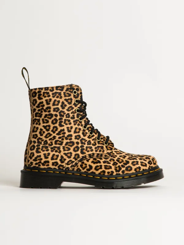 WOMENS DR MARTENS 1460 MINI LEOPARD SPOT BOOT sold by Boathouse