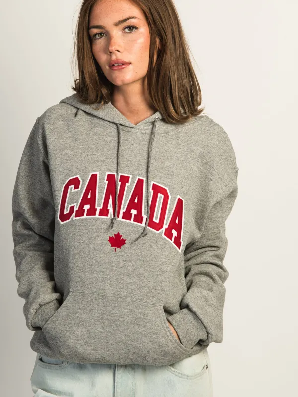 HOTLINE APPAREL CANADA EMBROIDERED HOODIE - HEATHER GREY sold by Boathouse
