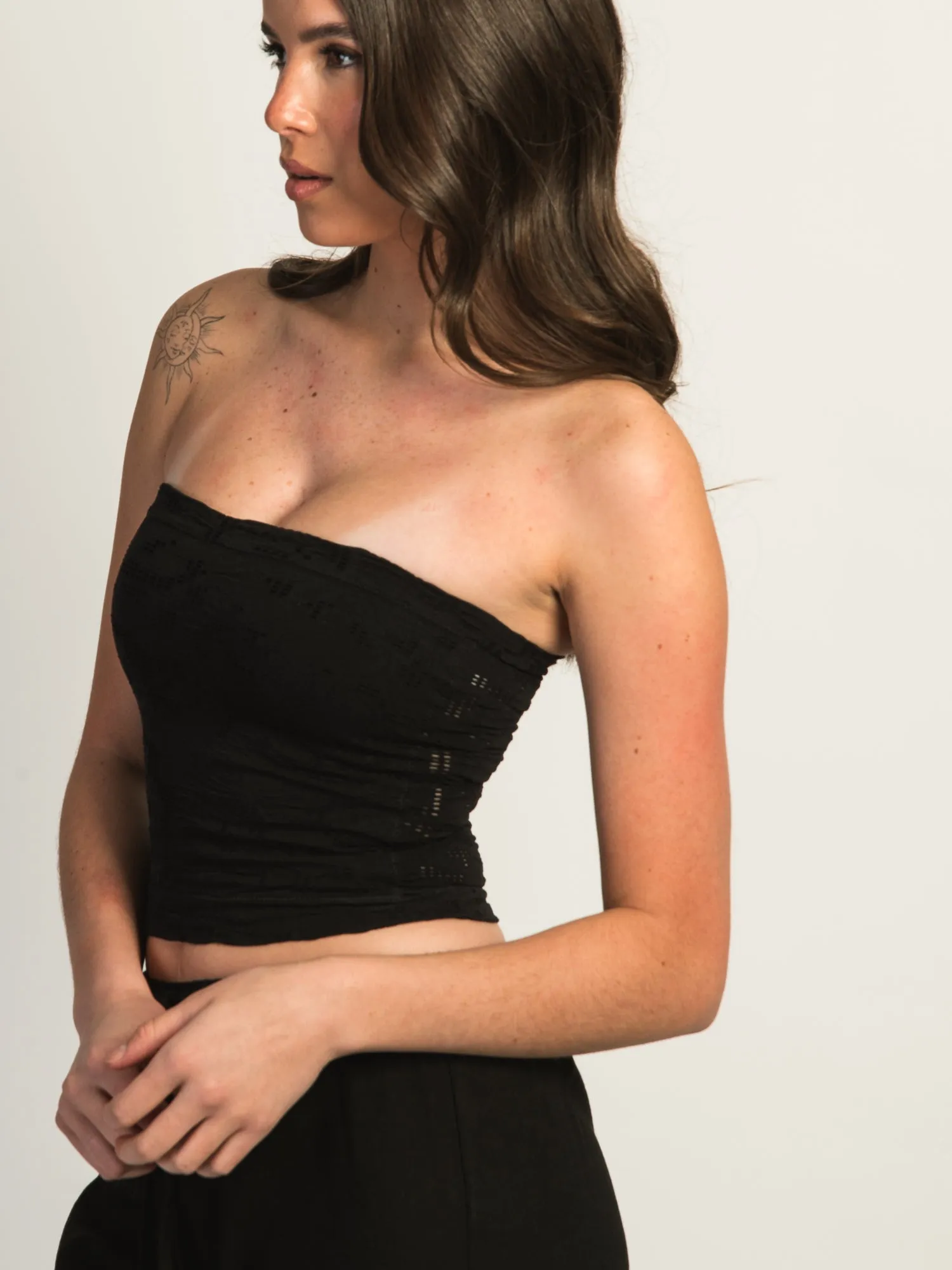 HARLOW SIENNA TUBE TOP - BLACK sold by Boathouse product image thumbnail 4