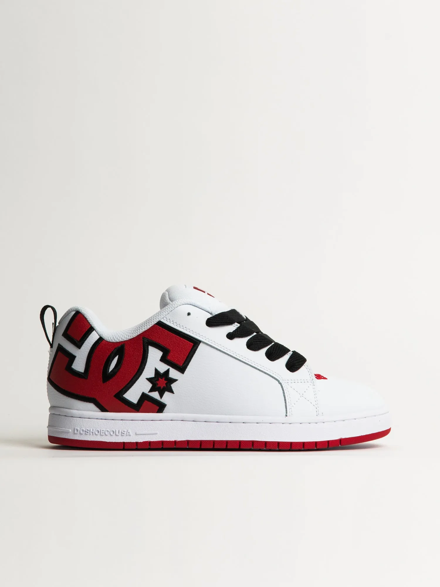 MENS DC SHOES COURT GRAFFIK SNEAKER - WHITE/RED sold by Boathouse