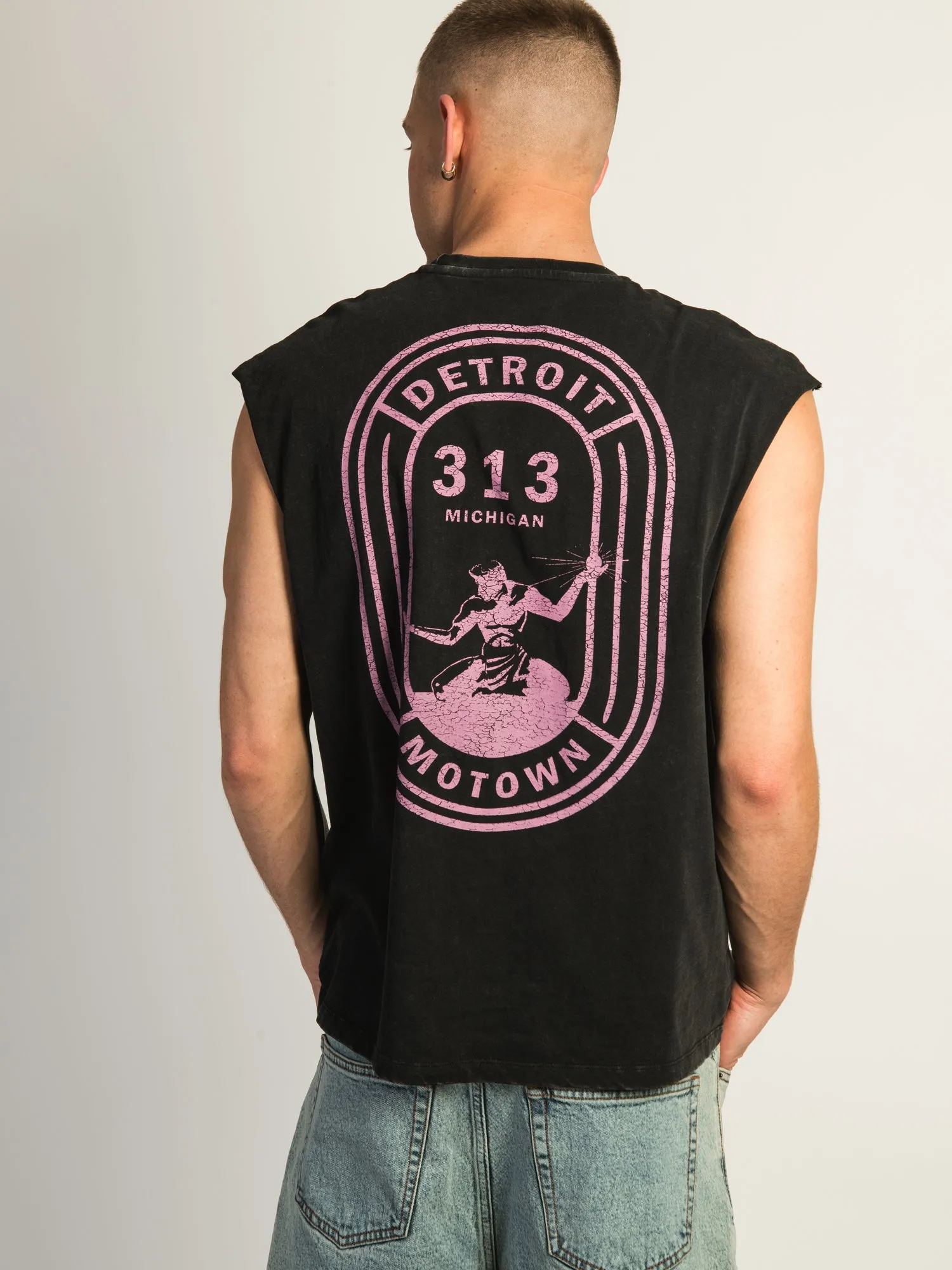 KOLBY GRAPHIC MUSCLE TANK - DETROIT sold by Boathouse
