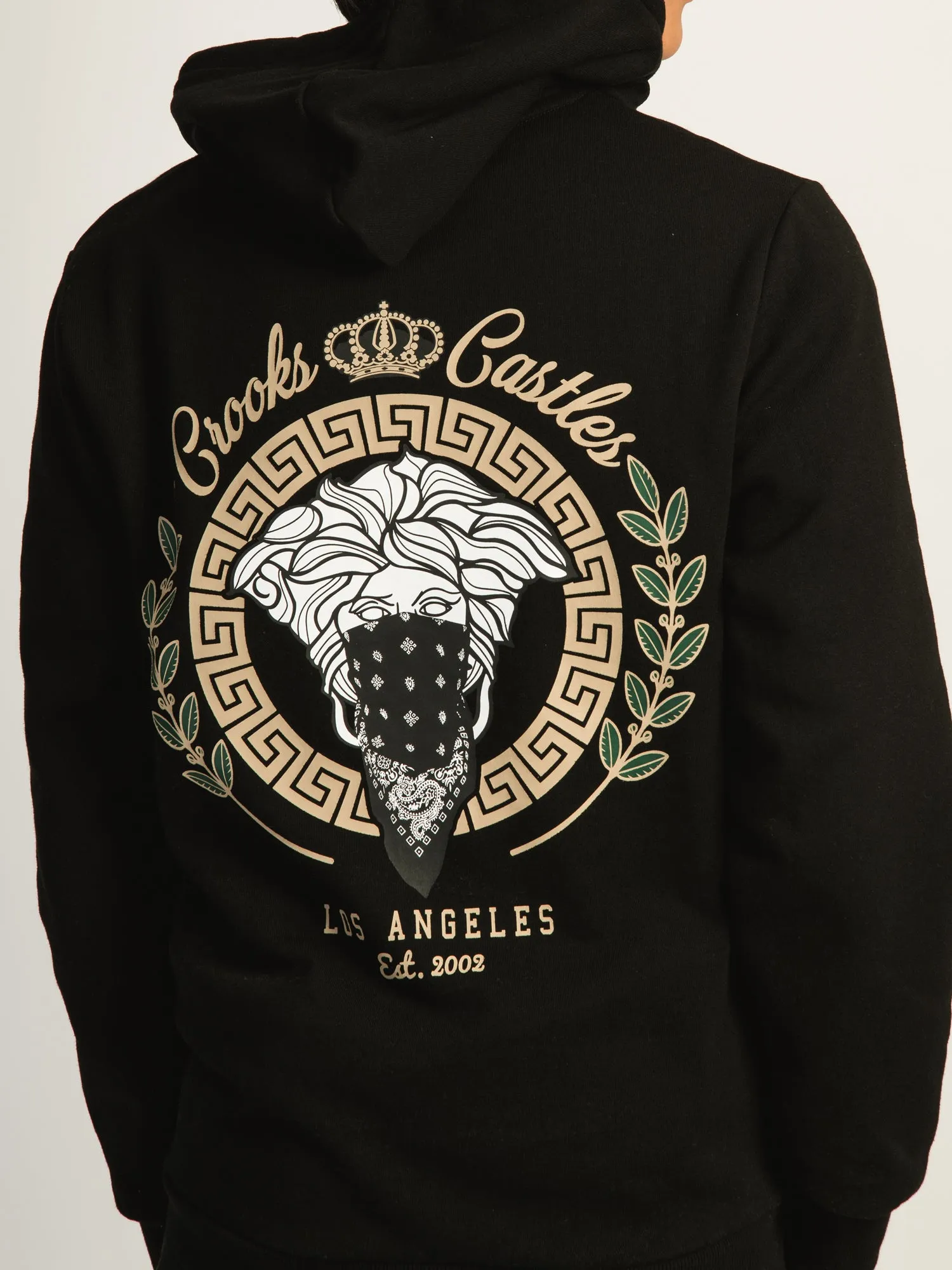 CROOKS & CASTLES LA PULLOVER HOODIE - BLACK sold by Boathouse product image thumbnail 5