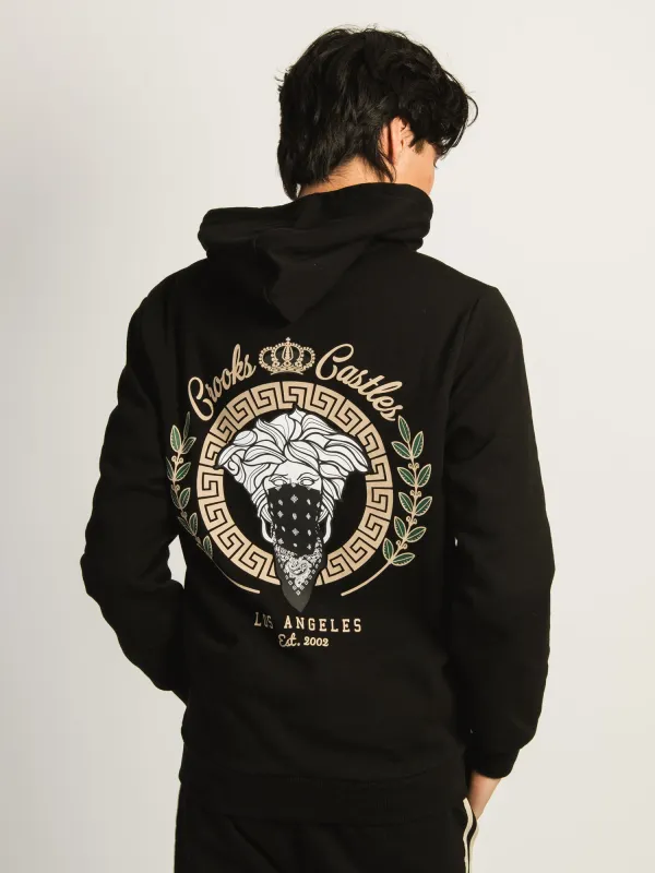 CROOKS & CASTLES LA PULLOVER HOODIE - BLACK sold by Boathouse