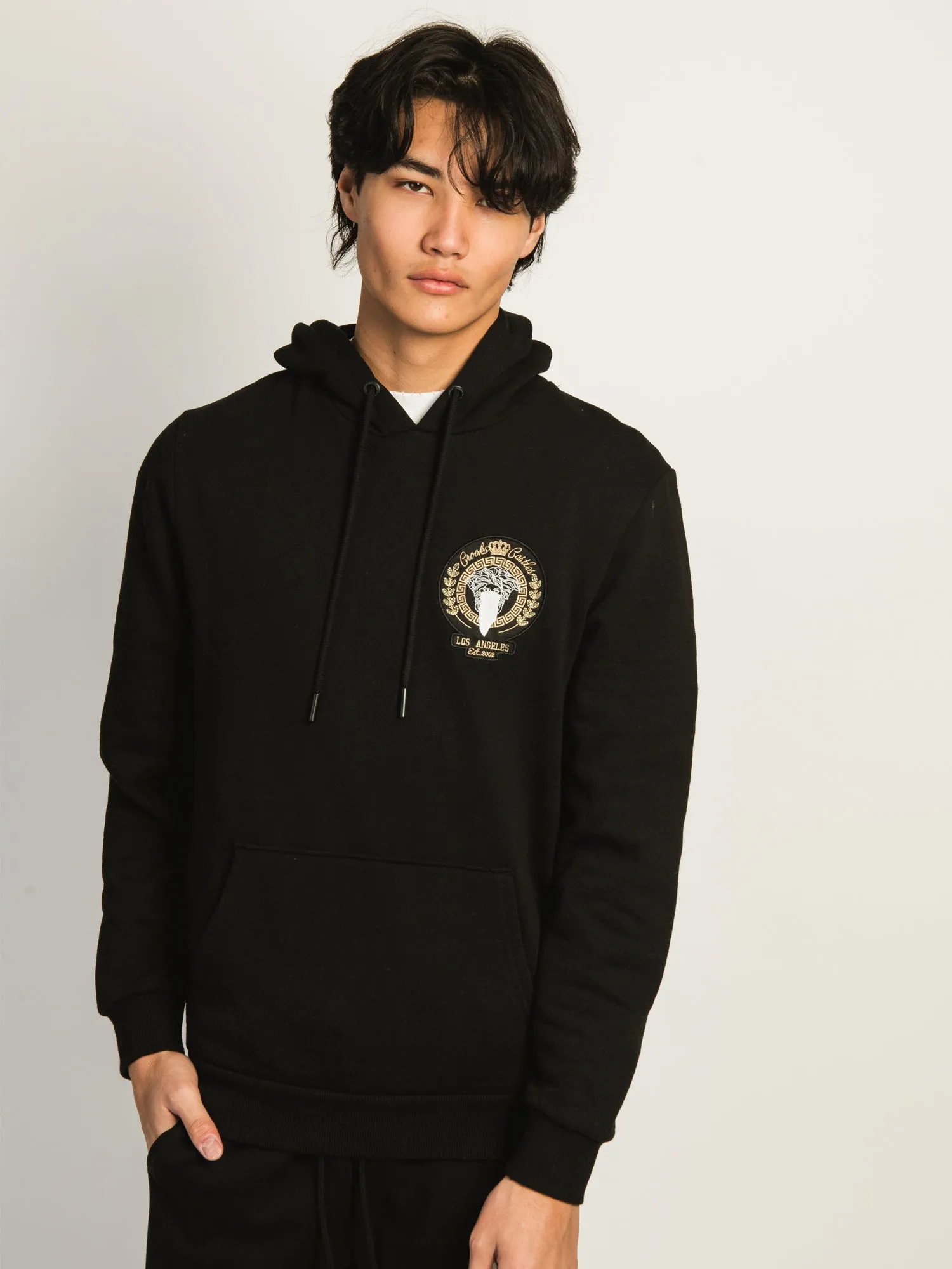 CROOKS & CASTLES LA PULLOVER HOODIE - BLACK sold by Boathouse product image thumbnail 2