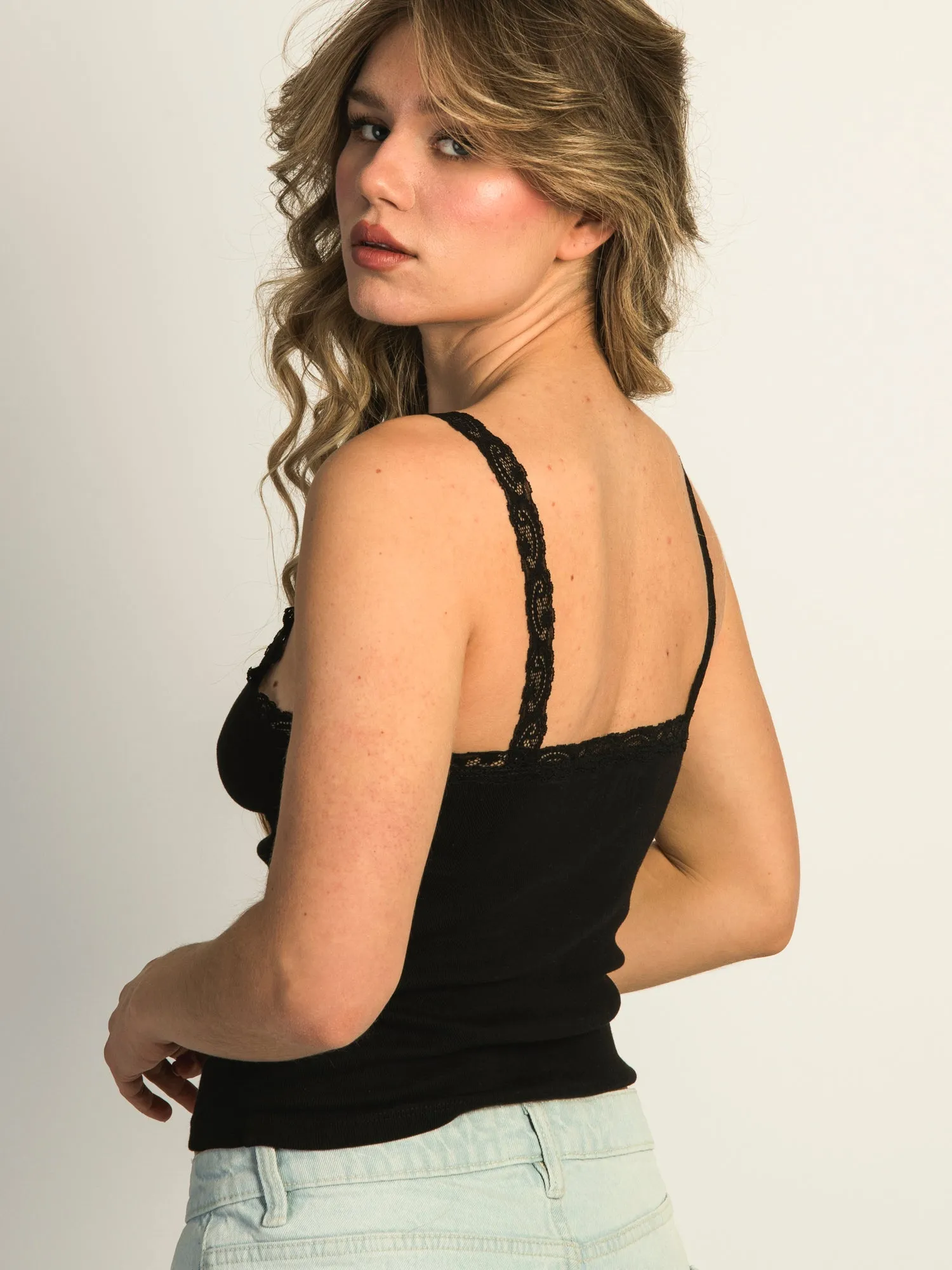HARLOW LENI TANK - BLACK sold by Boathouse product image thumbnail 5