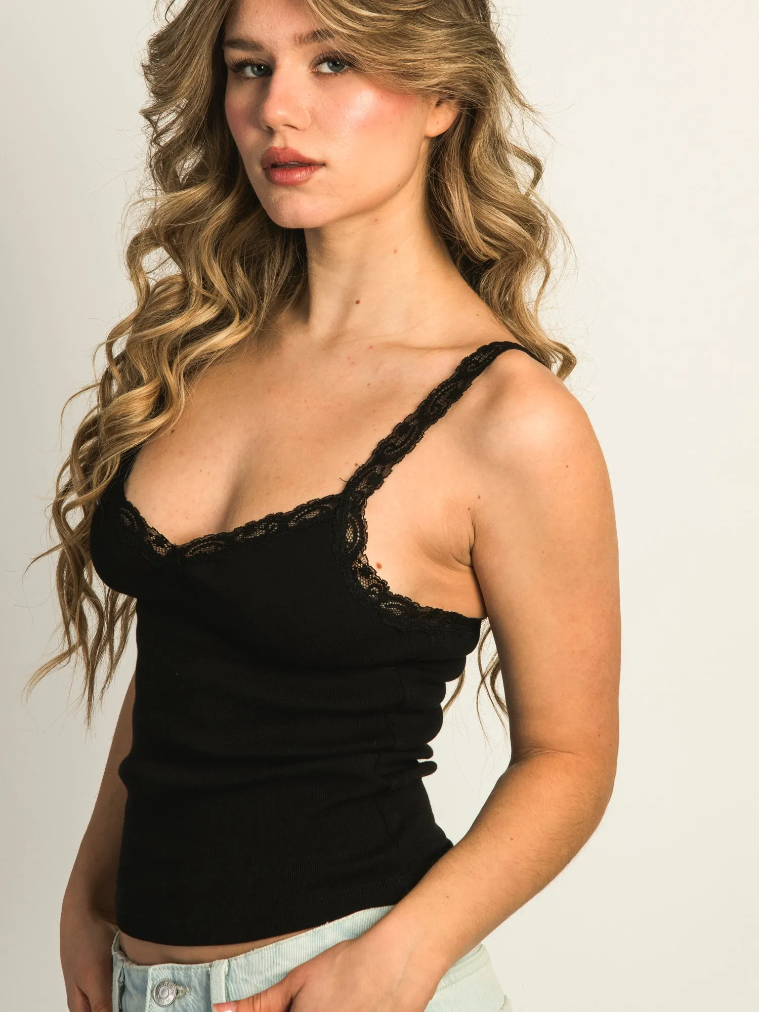 HARLOW LENI TANK - BLACK sold by Boathouse product image thumbnail 4