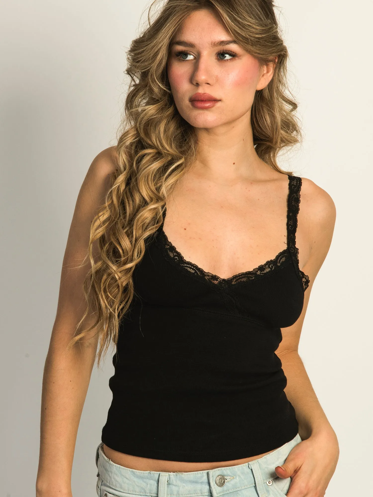 HARLOW LENI TANK - BLACK sold by Boathouse
