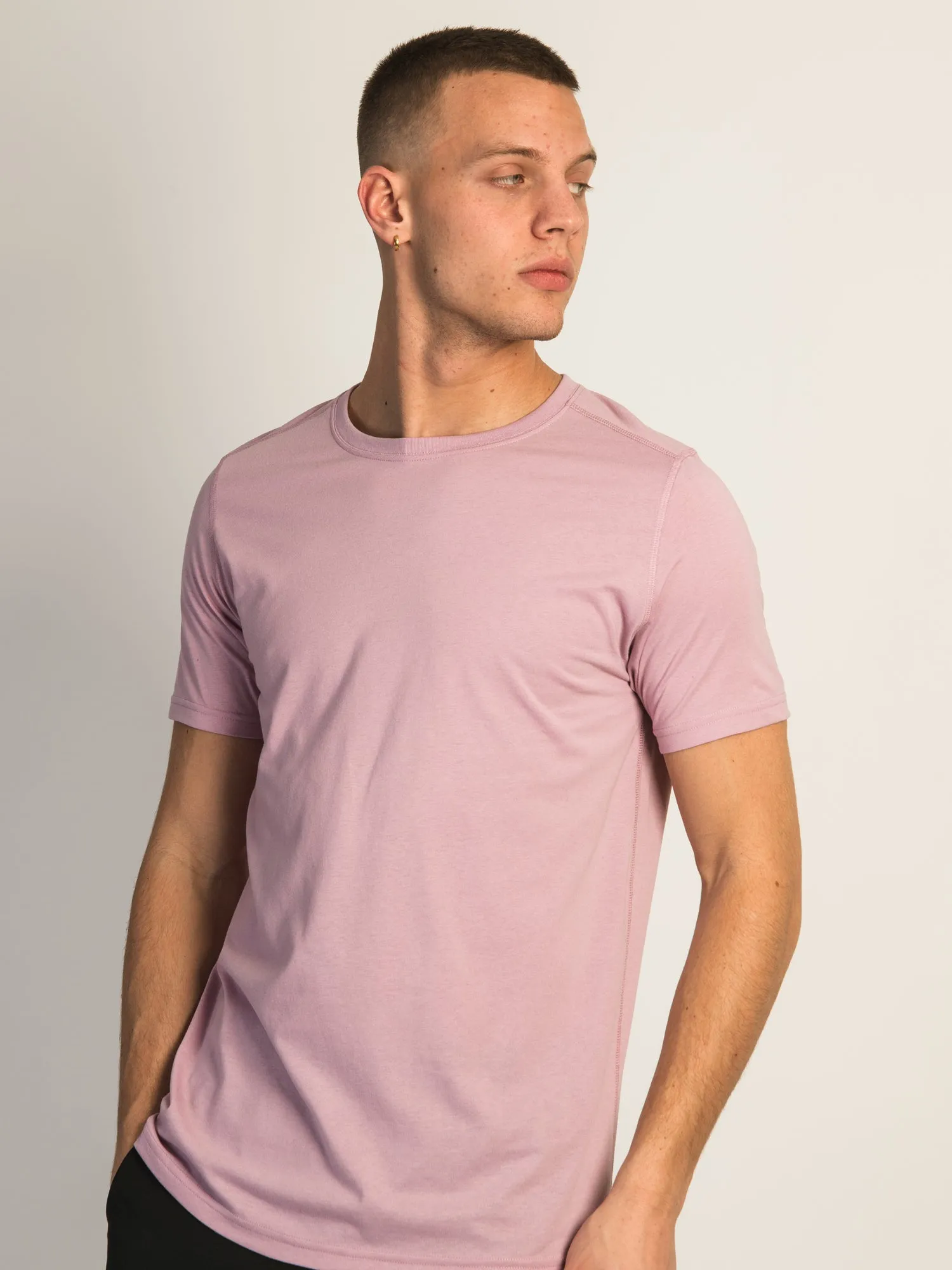 VICTOR CREWNECK TEE - DUSTY ROSE sold by Boathouse