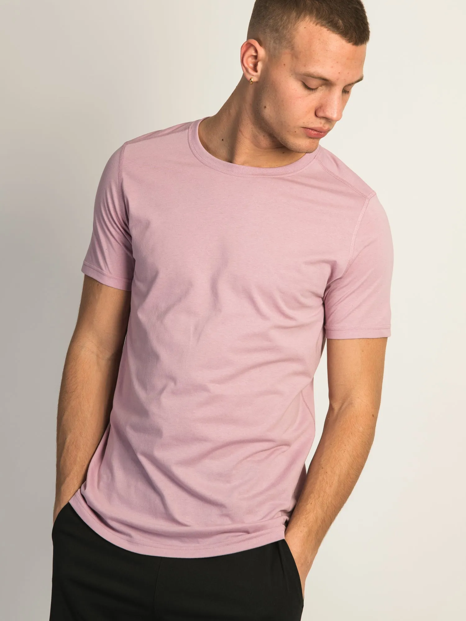 VICTOR CREWNECK TEE - DUSTY ROSE sold by Boathouse product image thumbnail 2