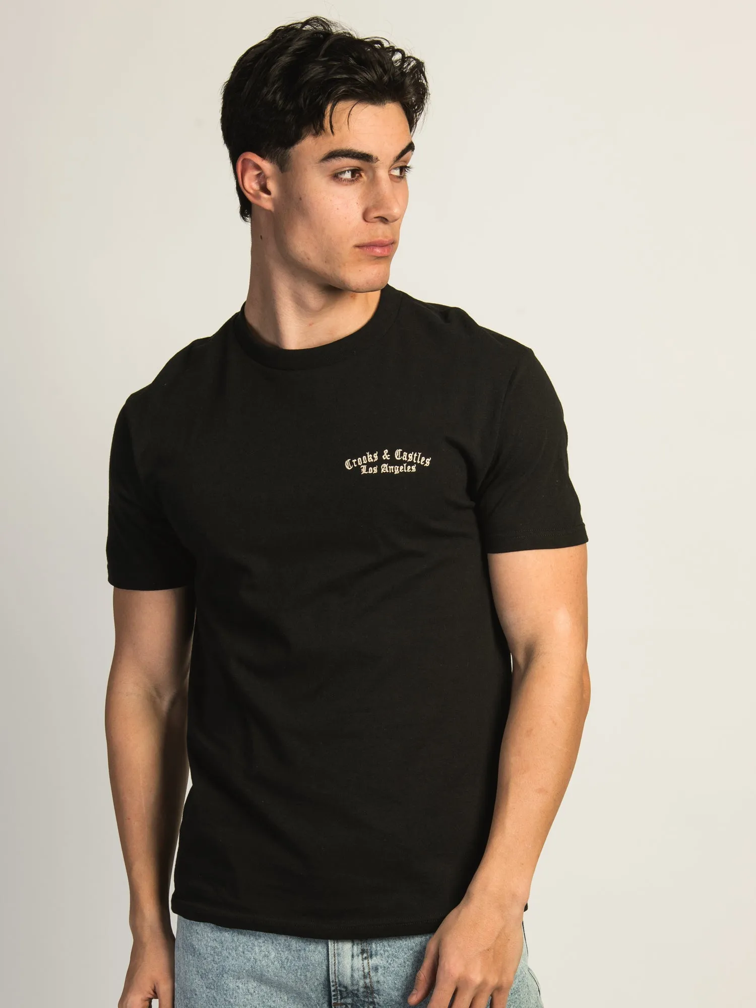 CROOKS & CASTLES LA EMBROIDERED T-SHIRT sold by Boathouse