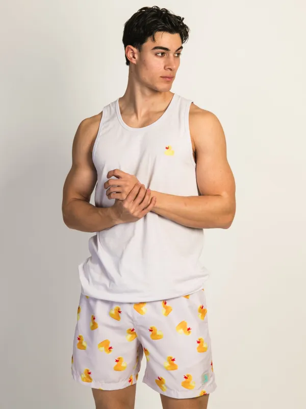ISLAND HAZE DUCK EMBROIDERED TANK TOP - ORCHID sold by Boathouse