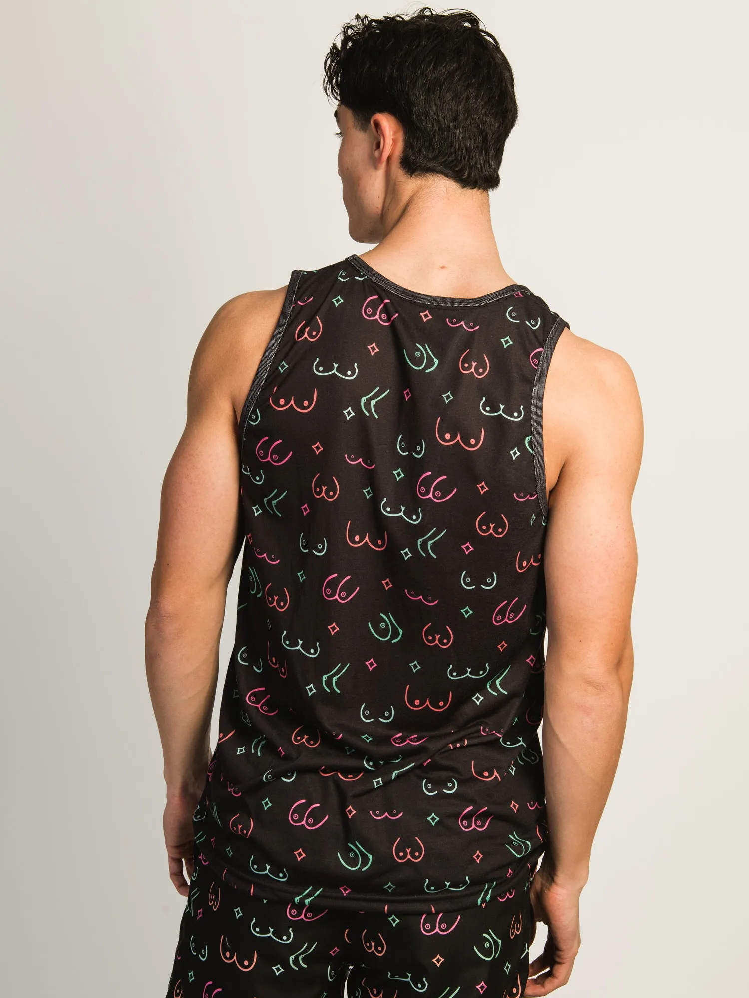 ISLAND HAZE BOOBIES AOP TANK - BLACK sold by Boathouse product image thumbnail 3