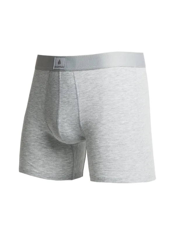SOLID BOXER BRIEF - HEATHER GREY sold by Boathouse