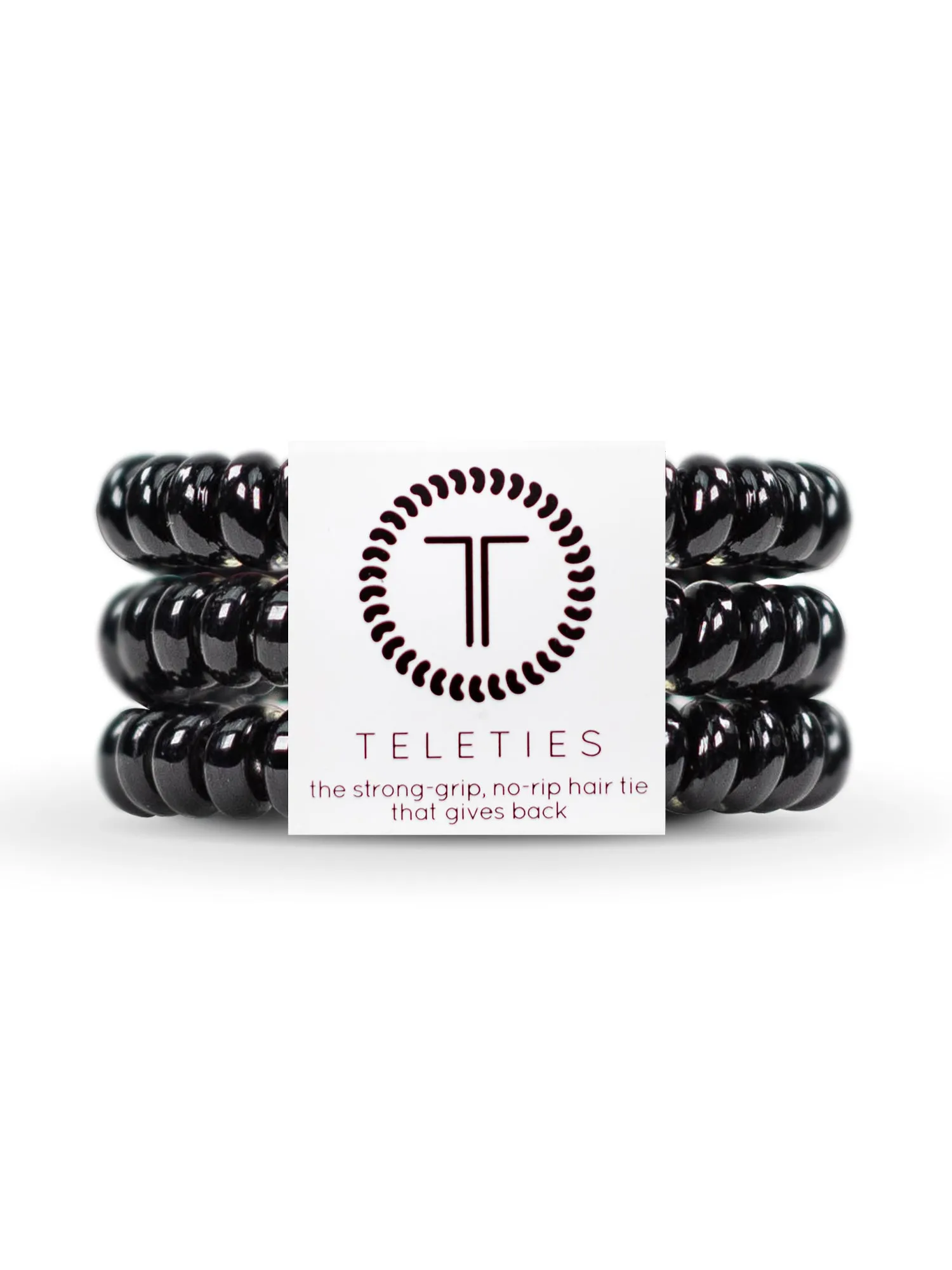 TELETIES HAIR TIE SMALL - JET BLACK sold by Boathouse