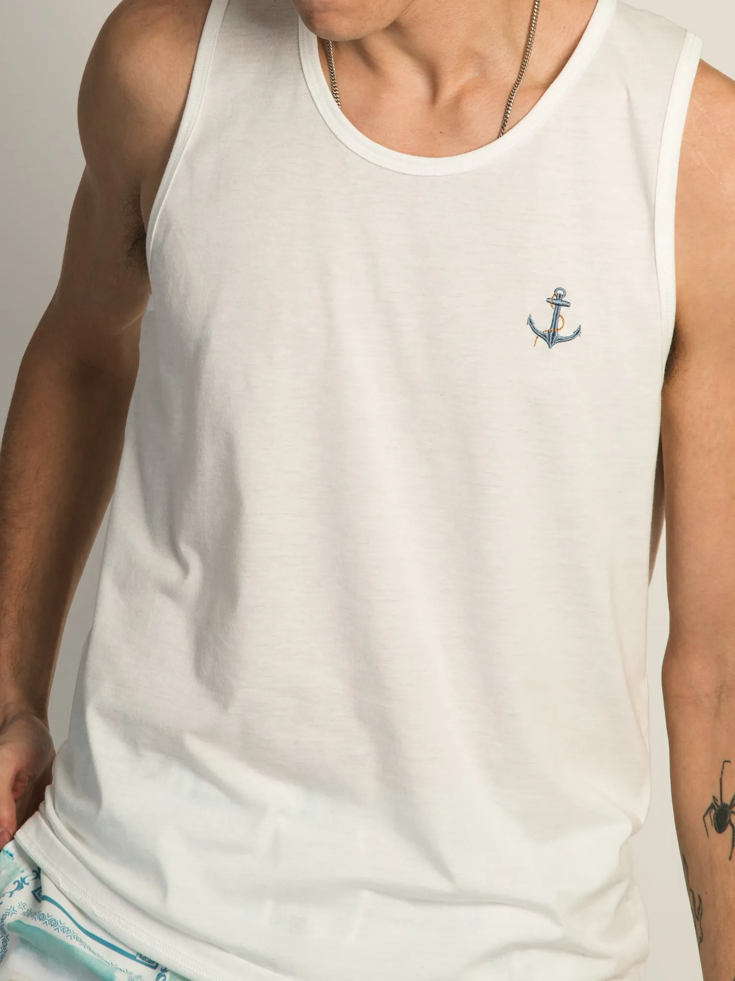 ISLAND HAZE ANCHOR EMBROIDERED TANK sold by Boathouse product image thumbnail 3