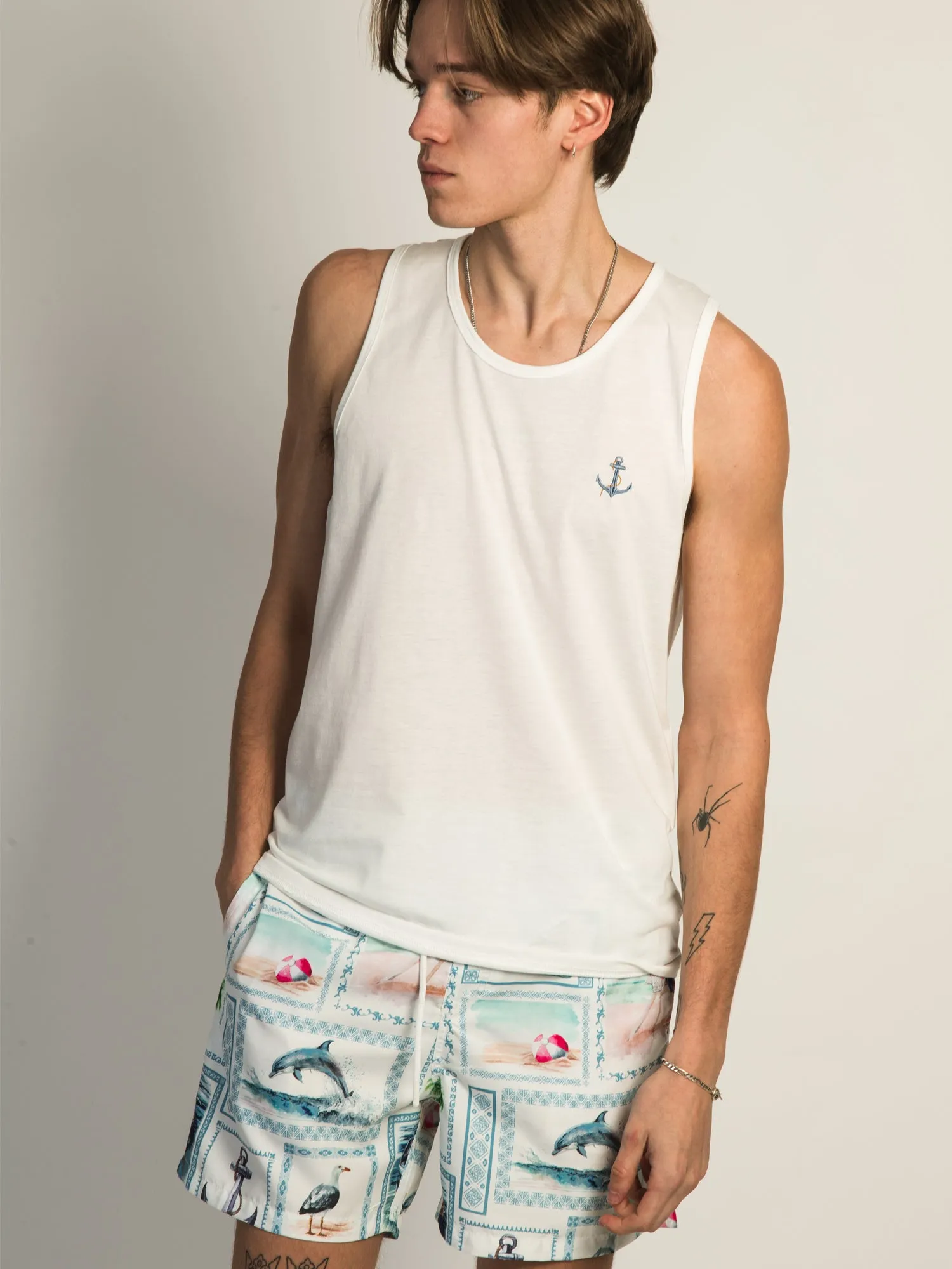ISLAND HAZE ANCHOR EMBROIDERED TANK sold by Boathouse product image thumbnail 2