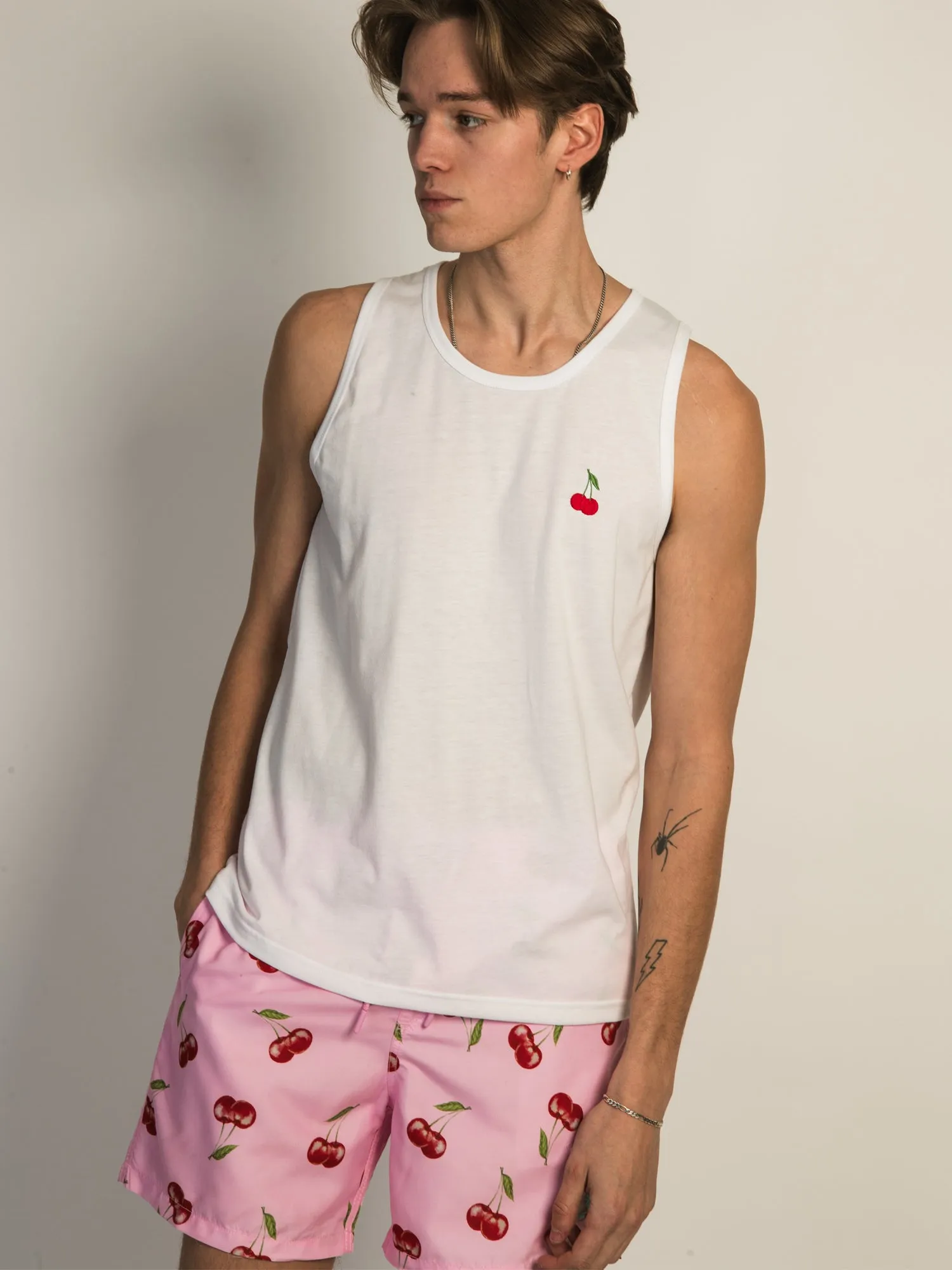 ISLAND HAZE CHERRY EMBROIDERED TANK sold by Boathouse