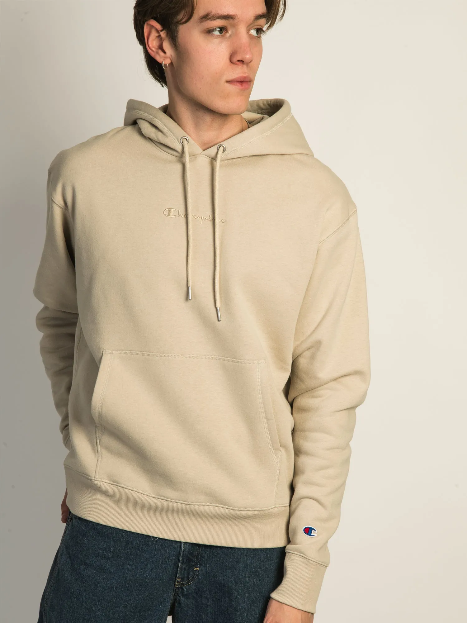 CHAMPION CLASSIC FLEECE C SCRIPT PULLOVER HOODIE sold by Boathouse