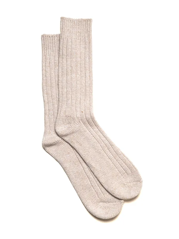 SCOUT & TRAIL MARBLED SOCK - TAUPE sold by Boathouse