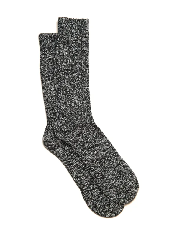 SCOUT & TRAIL MARBLED SOCK - BLACK sold by Boathouse