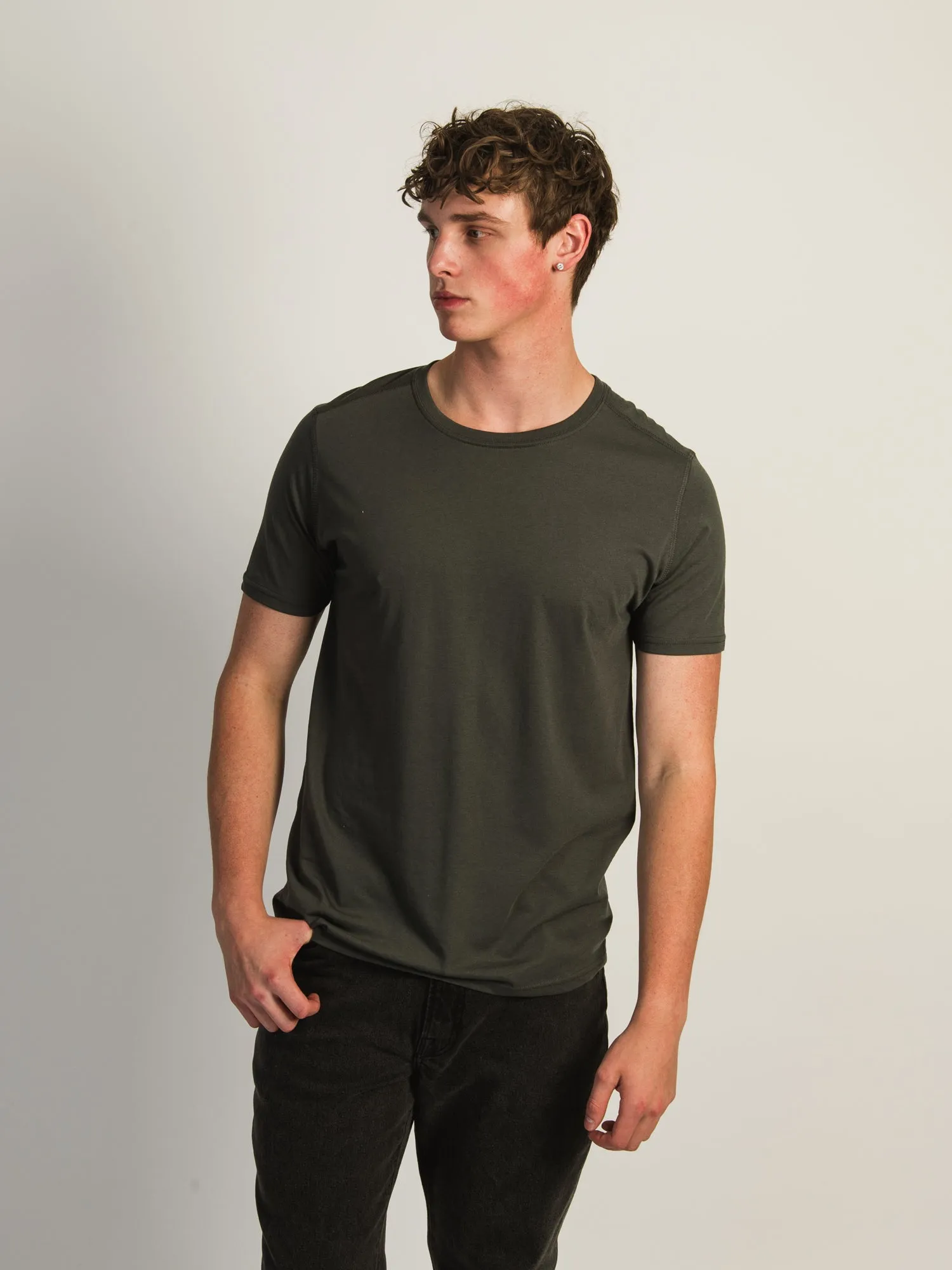 VICTOR CREWNECK TEE - FOREST WASH sold by Boathouse