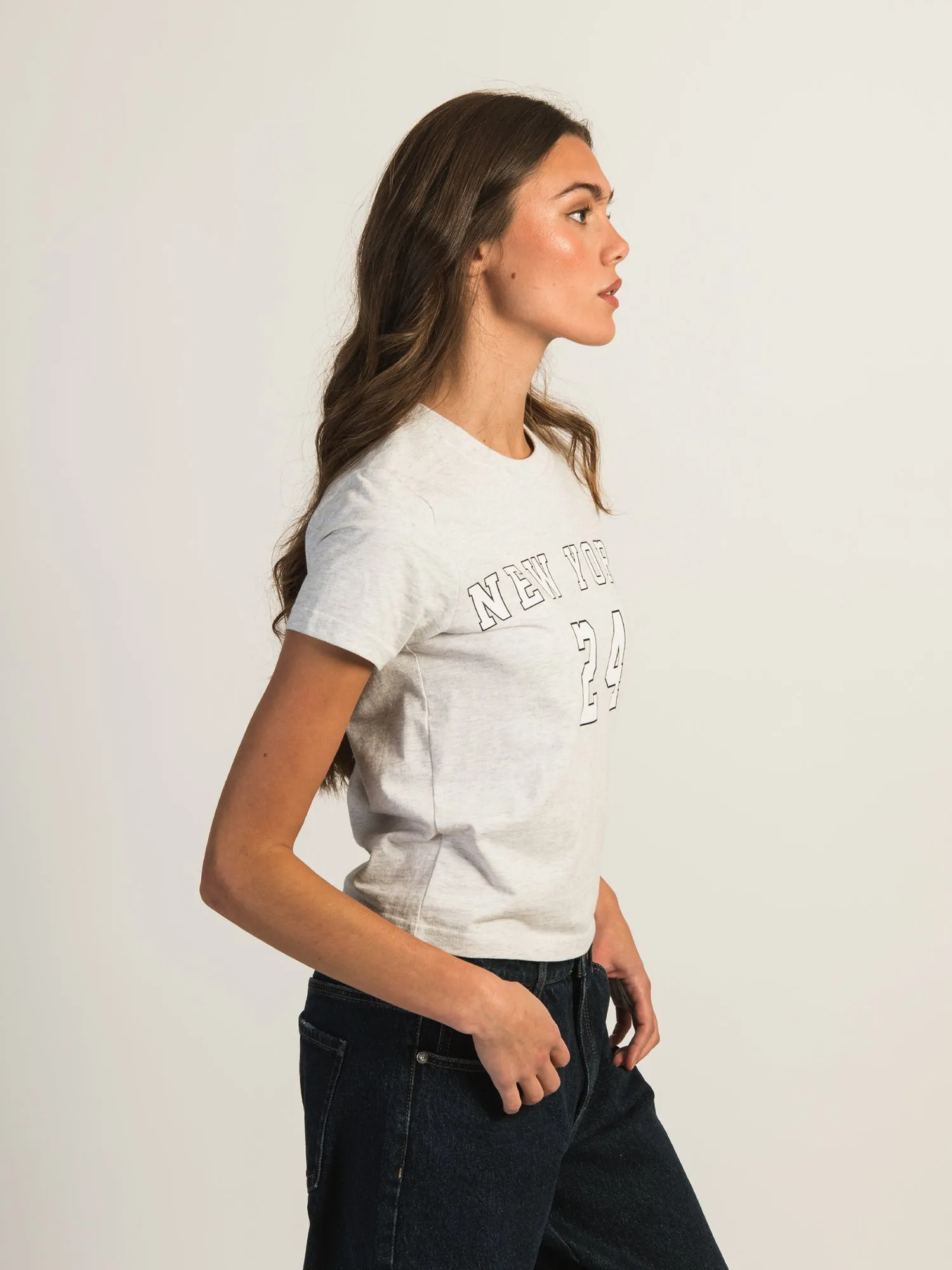 HARLOW BRENNA MELANGE TEE - NEW YORk 24 sold by Boathouse product image thumbnail 3