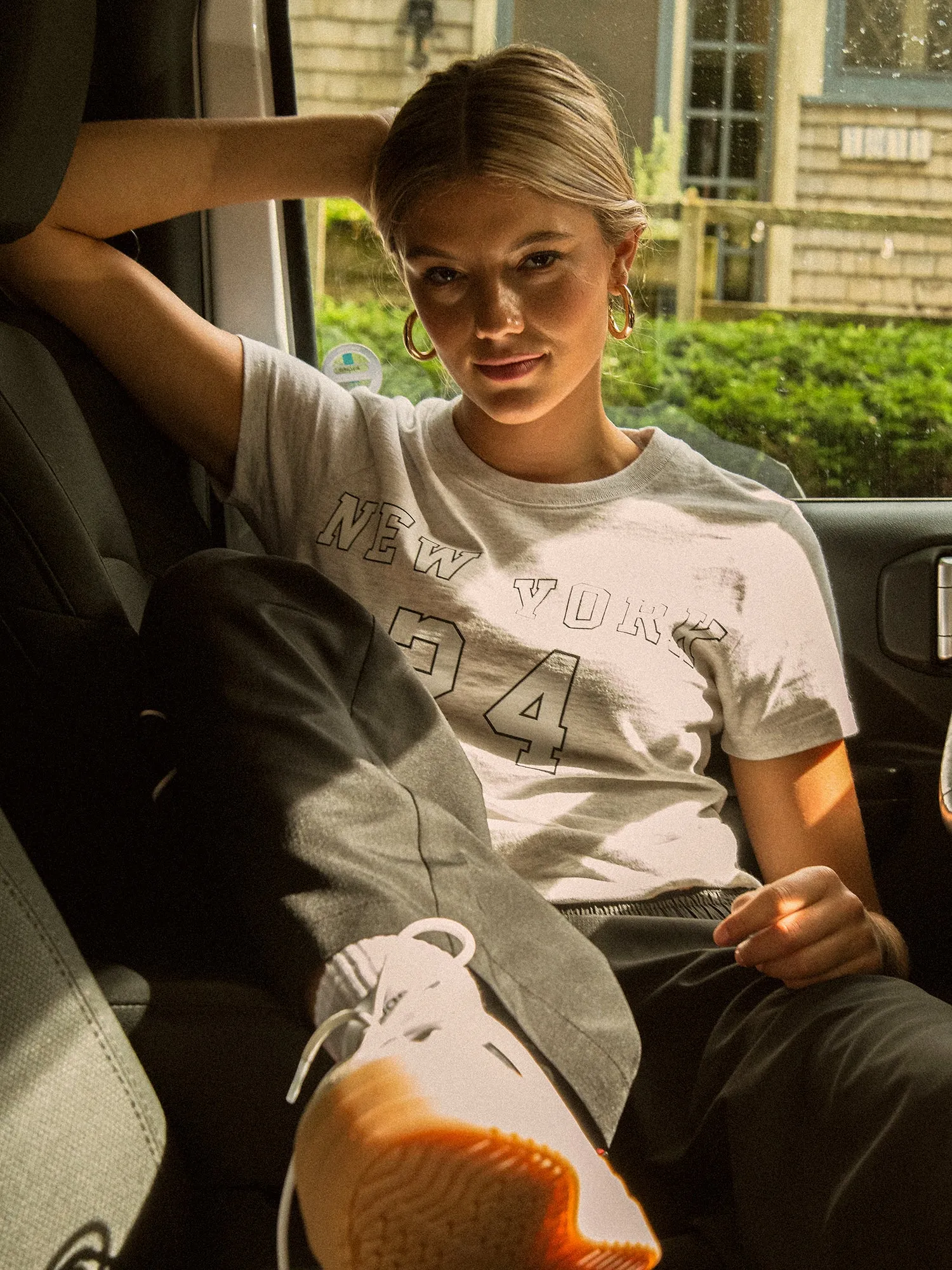 HARLOW BRENNA MELANGE TEE - NEW YORk 24 sold by Boathouse