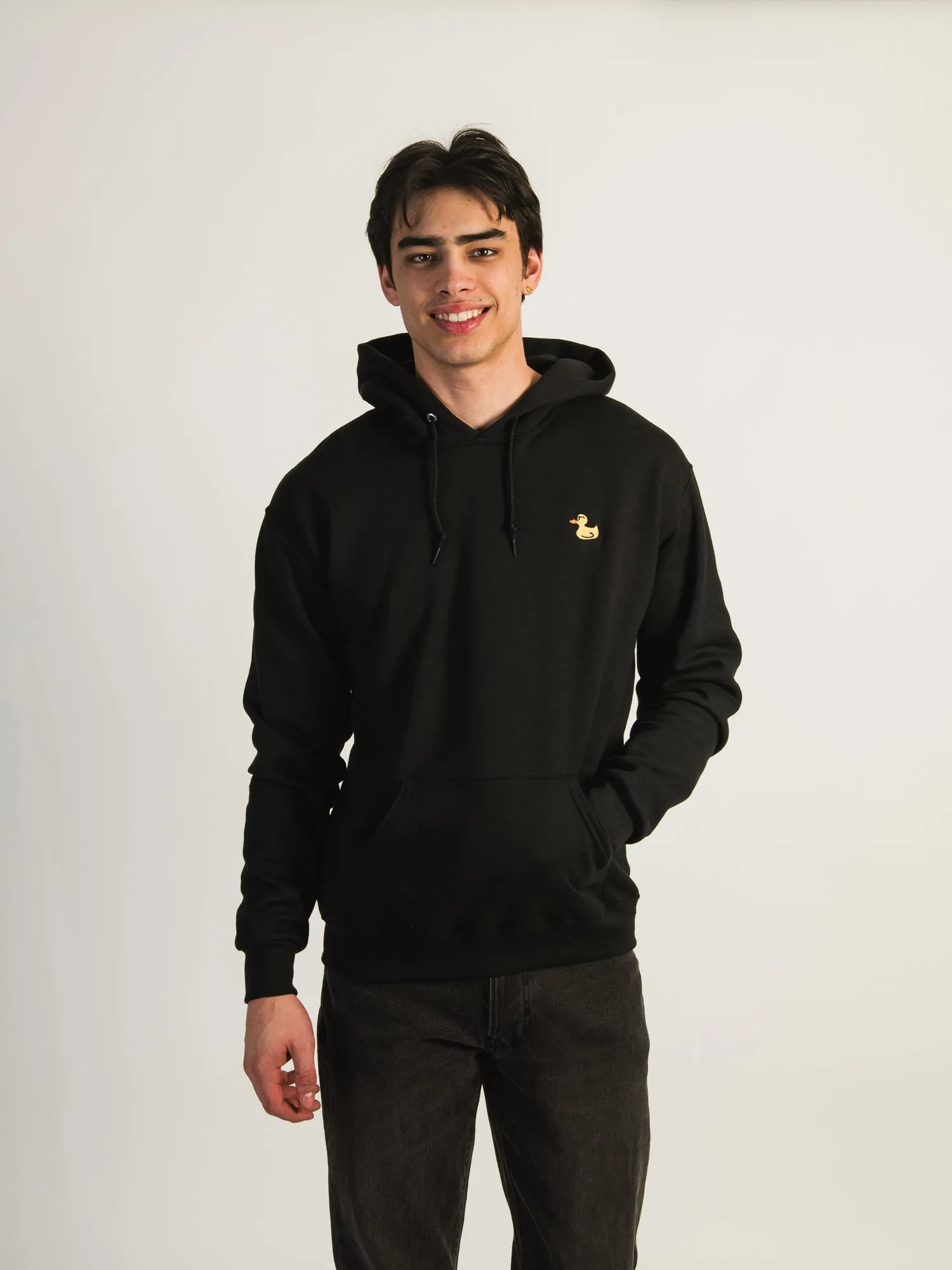 DUCK W/GLASSES EMBROIDERED HOODIE sold by Boathouse