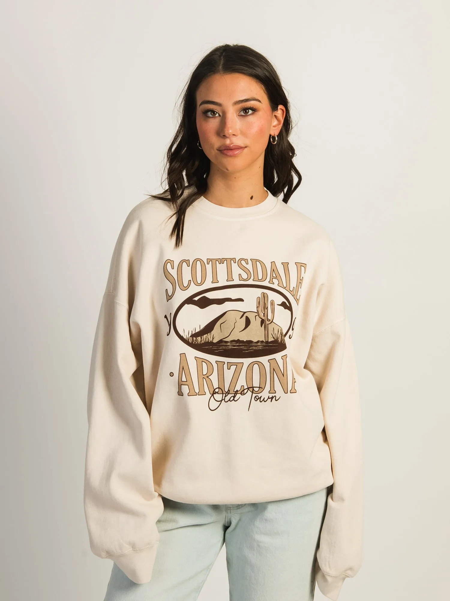HARLOW MICHELLE PRINT CREWNECK - SCOTTSDALE ARIZONA sold by Boathouse