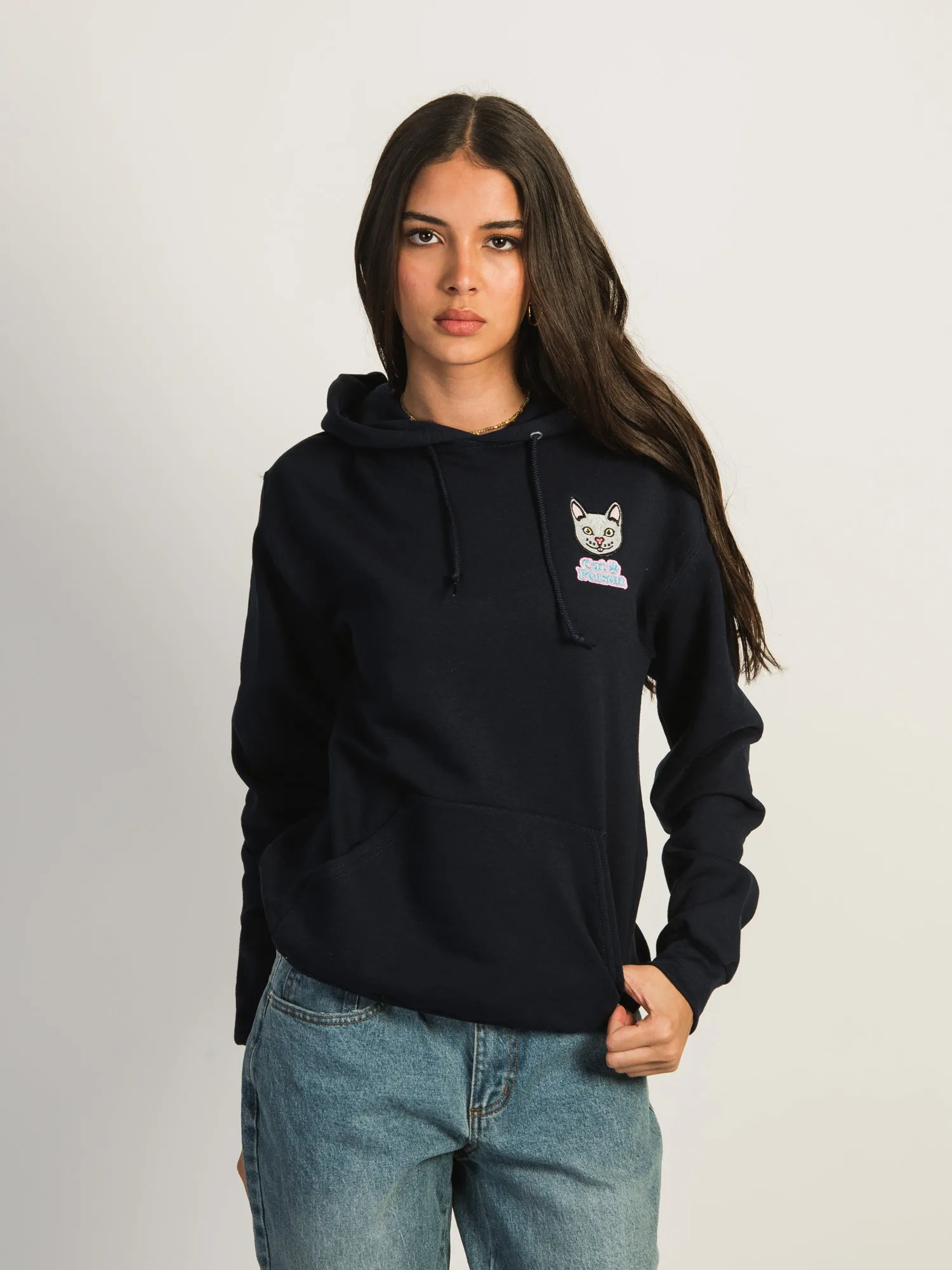 CAT EMBROIDERED HOODIE sold by Boathouse product image thumbnail 2