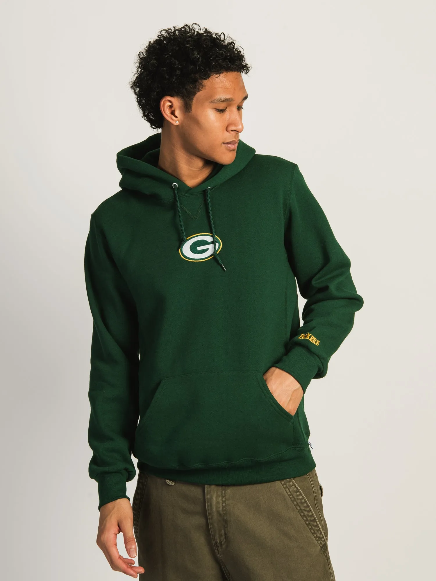 NFL GREEN BAY PACKERS CENTER CHEST HOODIE sold by Boathouse