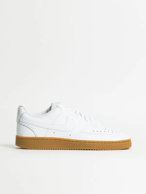 MENS NIKE COURT VISION LOW NEXT NATURE SNEAKER - WHITE/LIGHT BROWN sold by Boathouse