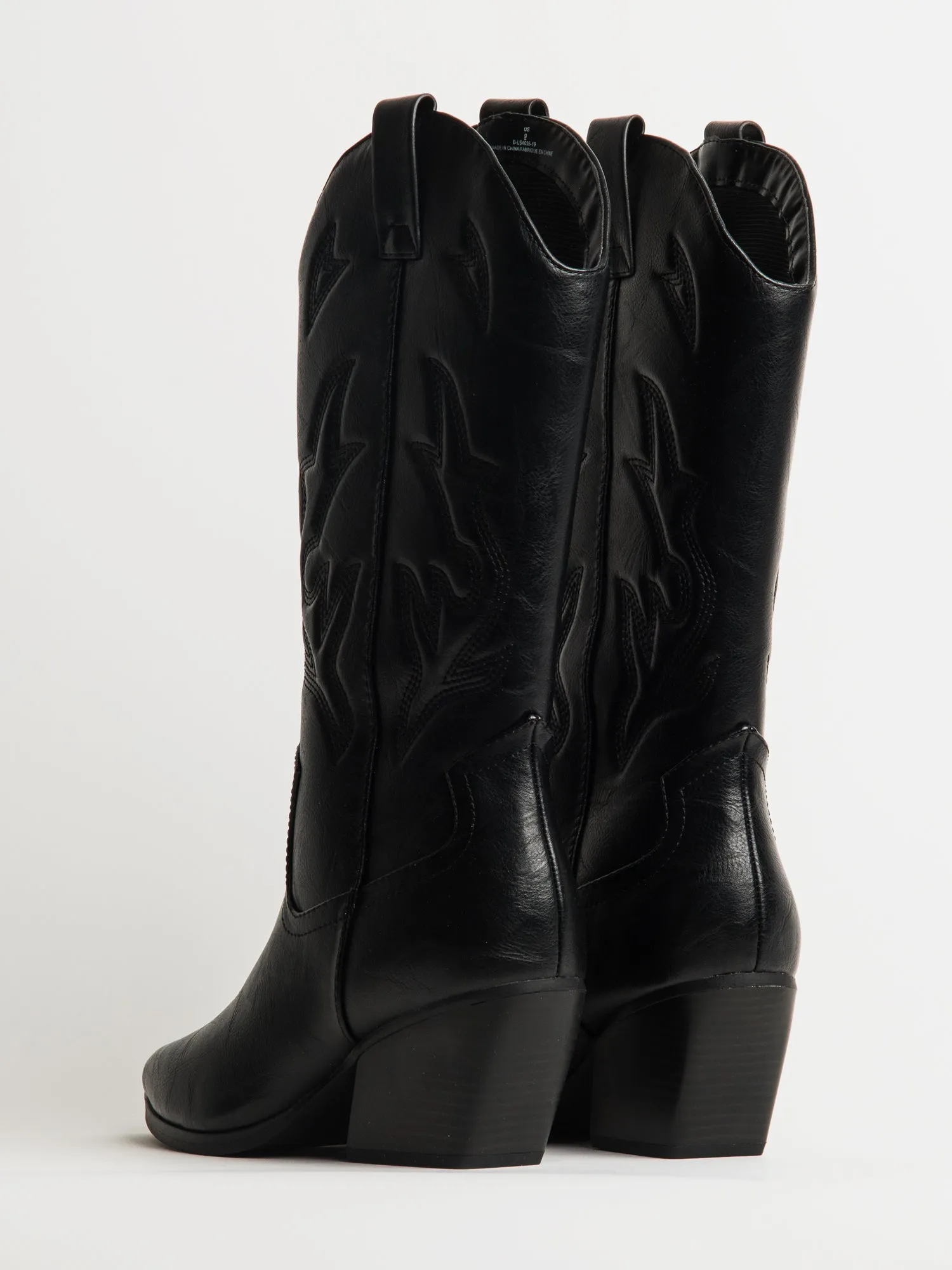 WOMENS HARLOW STASSIE COWBOY BOOTS - BLACK sold by Boathouse product image thumbnail 5