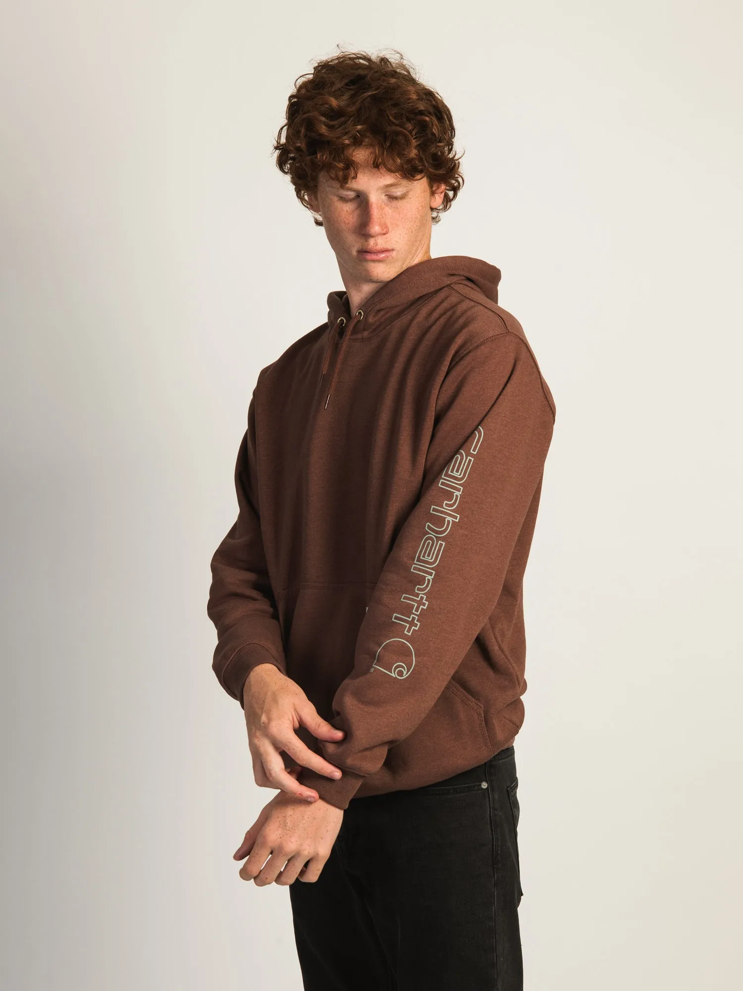CARHARTT LOGO SLEEVE PULLOVER HOODIE sold by Boathouse product image thumbnail 3