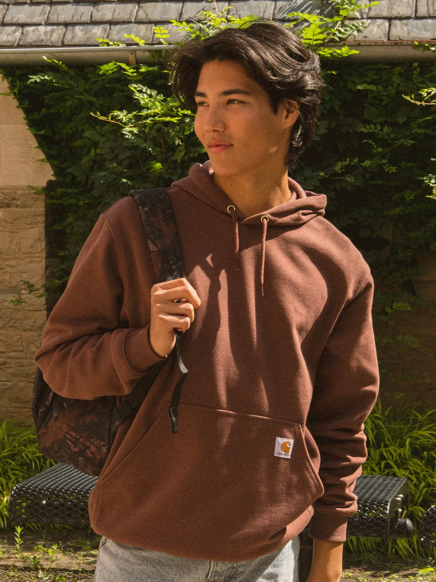 CARHARTT LOGO SLEEVE PULLOVER HOODIE sold by Boathouse