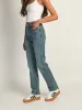 HARLOW HIGH-RISE STRAIGHT JEAN - MID WASH sold by Boathouse