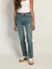 HARLOW HIGH-RISE STRAIGHT JEAN - MID WASH sold by Boathouse