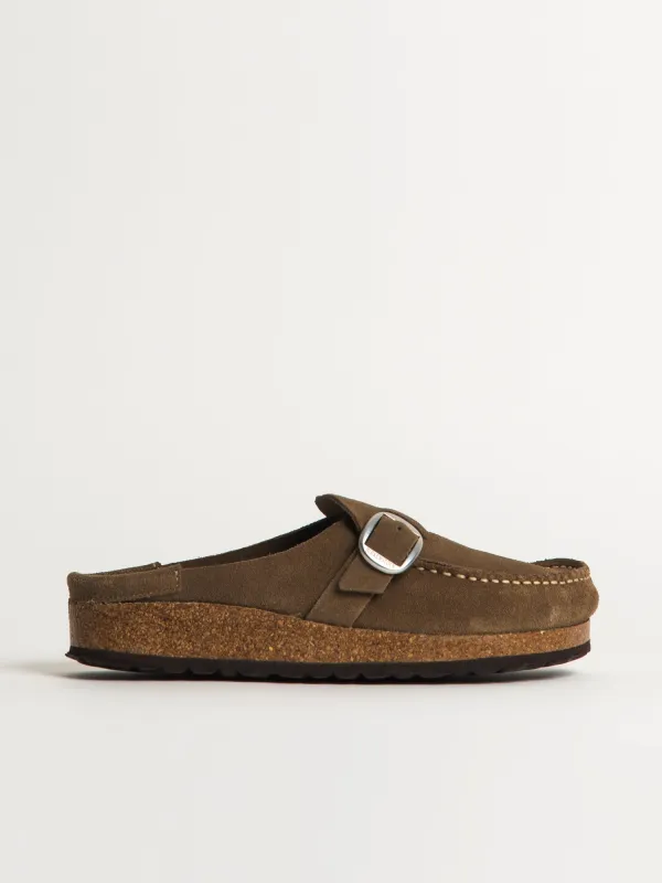 WOMENS BIRKENSTOCK BUCKLEY SUEDE NARROW - TAUPE sold by Boathouse