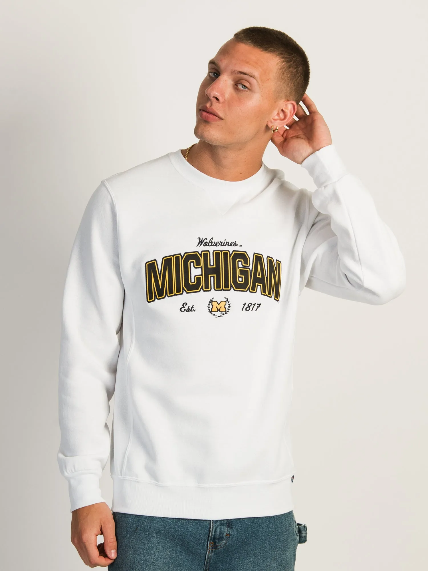 NCAA MICHIGAN CREWNECK sold by Boathouse product image thumbnail 3