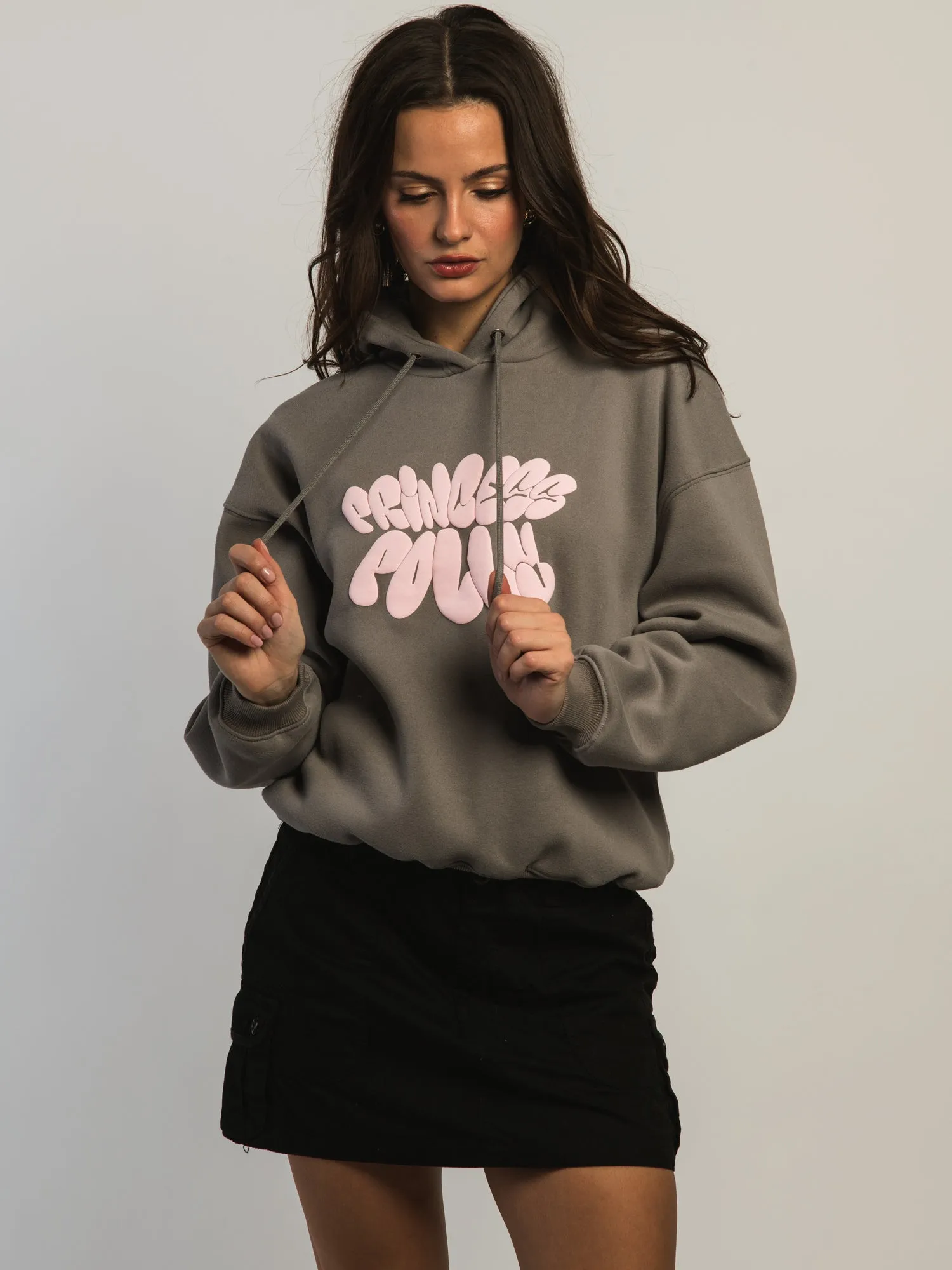 PRINCESS POLLY BUBBLE TEXT PULLOVER HOODIE sold by Boathouse
